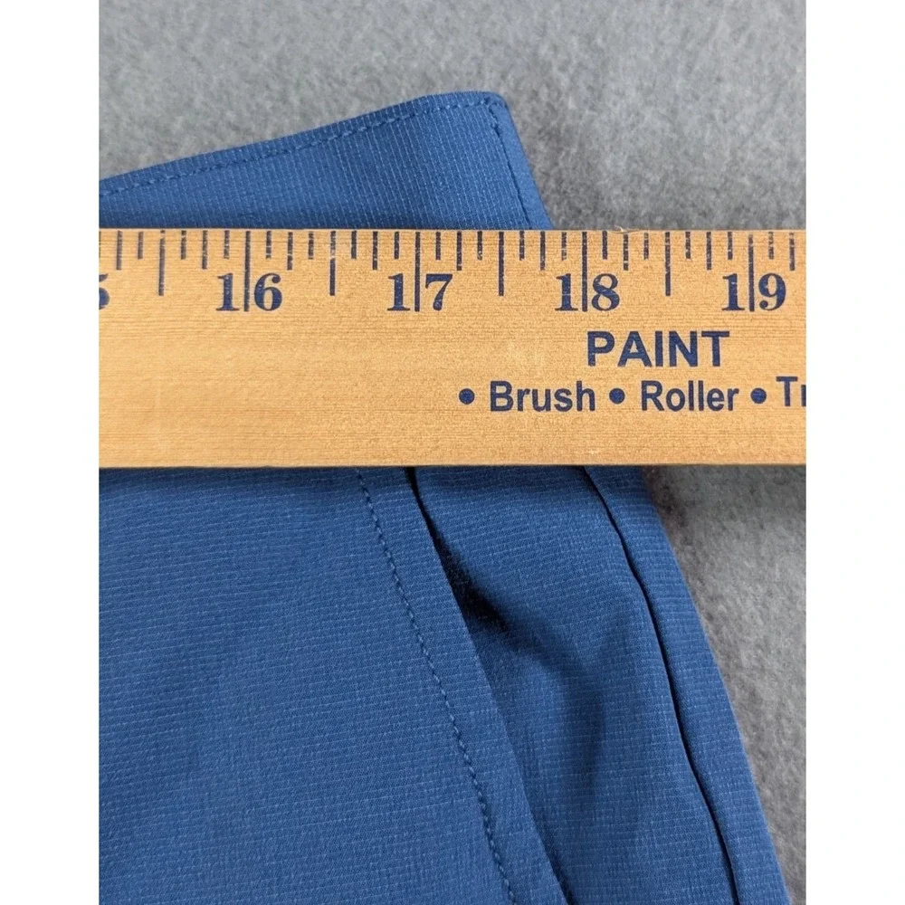 Banana‎ Republic Mens Core Temp Chino Shorts 38 Blue Solid
